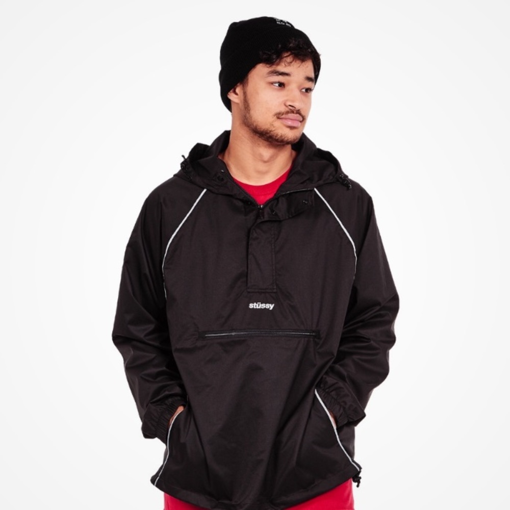 Stussy 3M windbreaker 1/4 zip